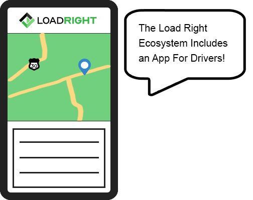 LoadRight comes with an app for drivers to use